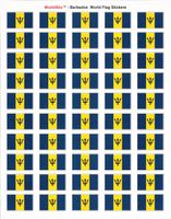 Barbados Sheet of 50 Stickers
