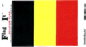 Belgium Flag Decal<br>Pack of 6
