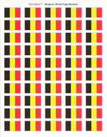 Belgium Sheet of 50 Stickers