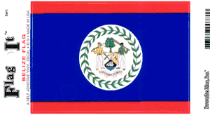 Belize Flag Decal<br>Pack of 6