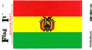 Bolivia Flag Decal<br>Pack of 6