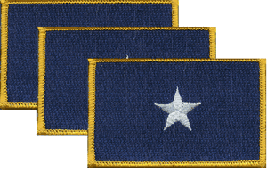 Bonnie Blue Flag Patch<br>Pack of 3