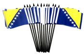 Bosnia Miniature Flags - 12 Pack