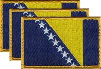 Bosnia Flag Patch<br>Pack of 3