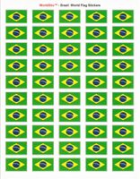 Brazil Sheet of 50 Stickers