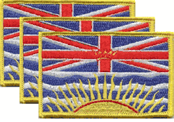 British Colombia Patch<br>Pack of 3