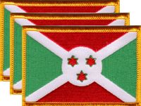 Burundi Flag Patch<br>Pack of 3