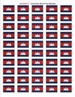 Cambodia Sheet of 50 Stickers