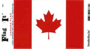 Canada Flag Decal<br>Pack of 6