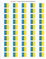 Canary Islands Sheet of 50 Stickers