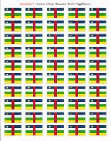 Central African Republic Sheet of 50 Stickers