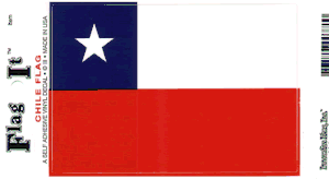 Chile Flag Decal<br>Pack of 6