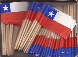 Chile Flag Toothpicks