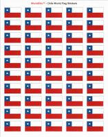 Chile Sheet of 50 Stickers