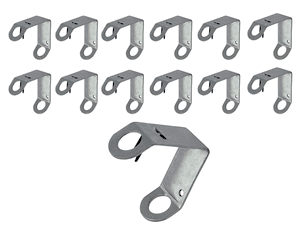 One Dozen Aluminum Classroom Mounting Brackets