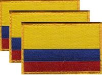 Colombia Flag Patch<br>Pack of 3