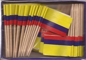 Colombia Flag Toothpicks  