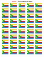 Comoros Sheet of 50 Stickers