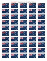 Cook Islands Sheet of 50 Stickers