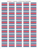 Costa Rica (No Seal) Sheet of 50 Stickers