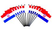 Croatia Miniature Flags - 12 Pack