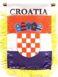 Croatia Mini Banners <br>Pack of 3