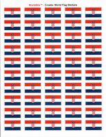 Croatia Sheet of 50 Stickers