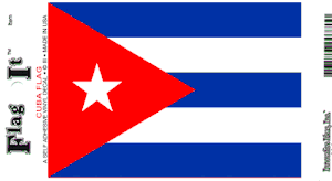 Cuba Flag Decal<br>Pack of 6