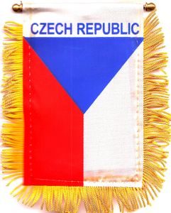 Czech Republic Mini Banners Pack of 3
