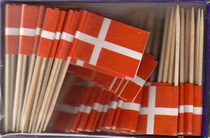Denmark Flag Toothpicks