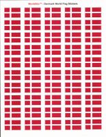 Denmark Sheet of 50 Stickers