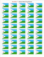 Djibouti Sheet of 50 Stickers