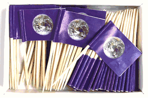 Earth Flag Toothpicks