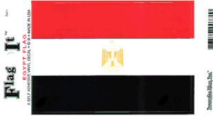 Egypt Flag Decal<br>Pack of 6