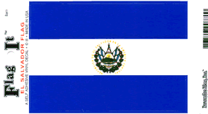 El Salvador Flag Decal<br>Pack of 6