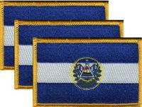 El Salvador Flag Patch<br>Pack of 3