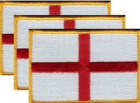 England Flag Patch<br>Pack of 3