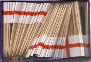 England Flag Toothpicks