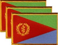 Eritrea Flag Patch<br>Pack of 3