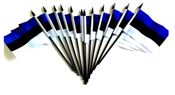 Estonia Miniature Flags - 12 Pack