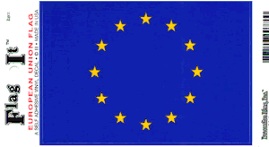 European Union Flag Decal<br>Pack of 6