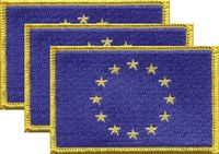 European Union Flag Patch<br>Pack of 3