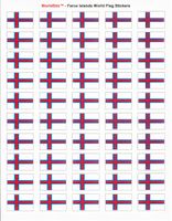Faroe Islands Sheet of 50 Stickers