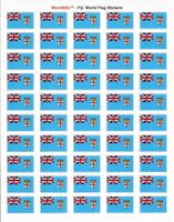Fiji Sheet of 50 Stickers
