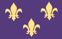 Fleur De Lis Flag ( Blue 3)