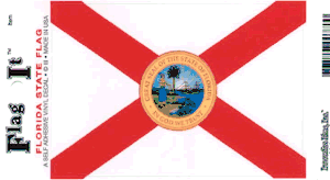 Florida Flag Decal<br>Pack of 6