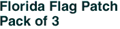 Florida Flag Patch<br>Pack of 3