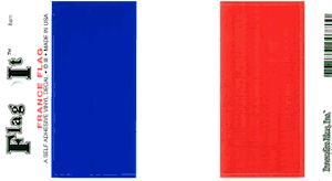 France Flag Decal<br>Pack of 6