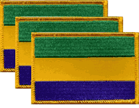 Gabon Flag Patch<br>Pack of 3