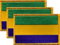 Gabon Flag Patch<br>Pack of 3